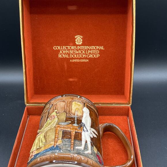Royal Doulton 1974 Christmas Carol Tankard Marley Ghost Beswick Limited Edition - Picture 3 of 16